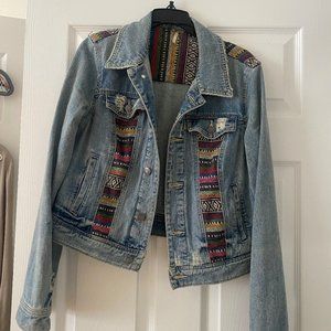FREE PEOPLE AZTEC JEAN JACKET